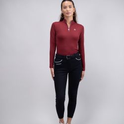 Pantalon équitation femme Jaipur Harcour noir - Le Paturon
