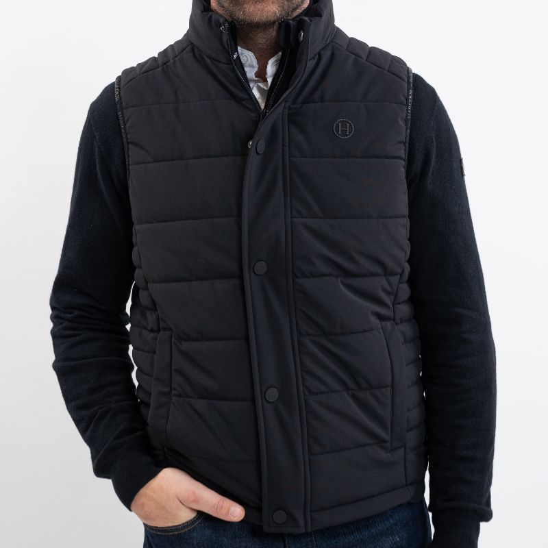Veste équitation homme sans manches Boston Harcour noir - Le Paturon