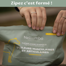 Cataplasme d'argile confort musculaire et articulaire Nellumbo - Argile cheval - Le Paturon