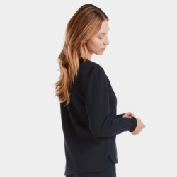 Sweat équitation femme en laine de Mérinos Horse Pilot bleu nuit - Le Paturon
