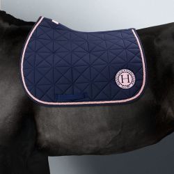 Tapis de selle cheval Suze Octobre Rose Harcour - Le Paturon