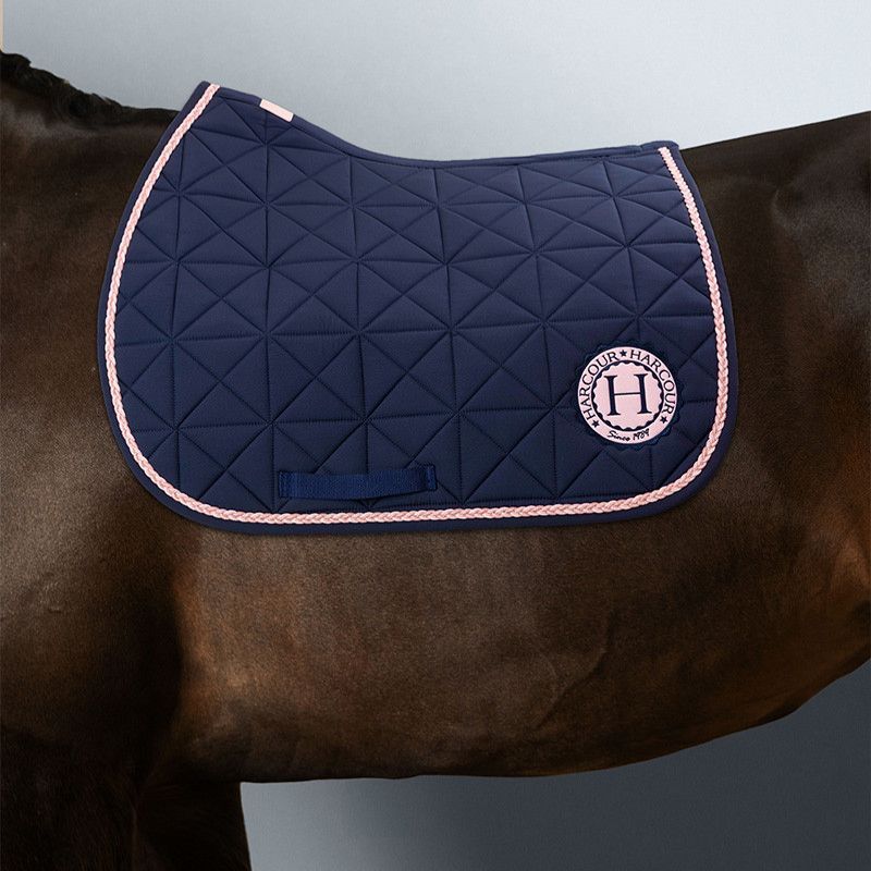 Tapis de selle cheval Suze Octobre Rose Harcour - Le Paturon