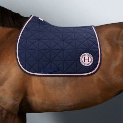 Tapis de selle cheval Suze Octobre Rose Harcour - Le Paturon