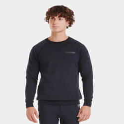Sweat équitation homme en laine de Mérinos Horse Pilot bleu nuit - Le Paturon