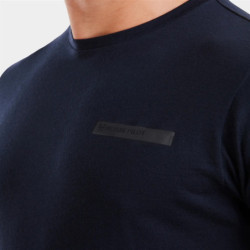 T-shirt équitation homme en laine de Mérinos Horse Pilot bleu nuit - Le Paturon