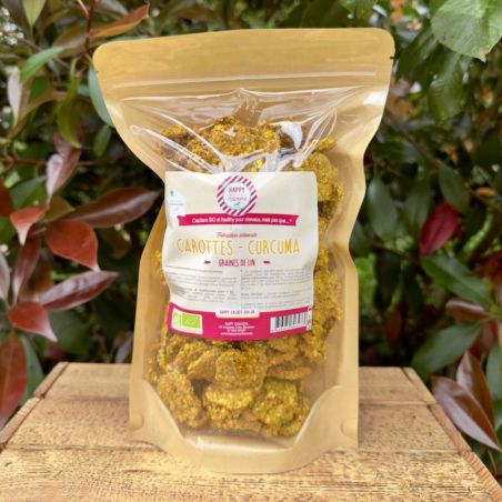 Crackers cheval Happy Crackers - Friandises cheval 300g carottes curcuma - Le Paturon