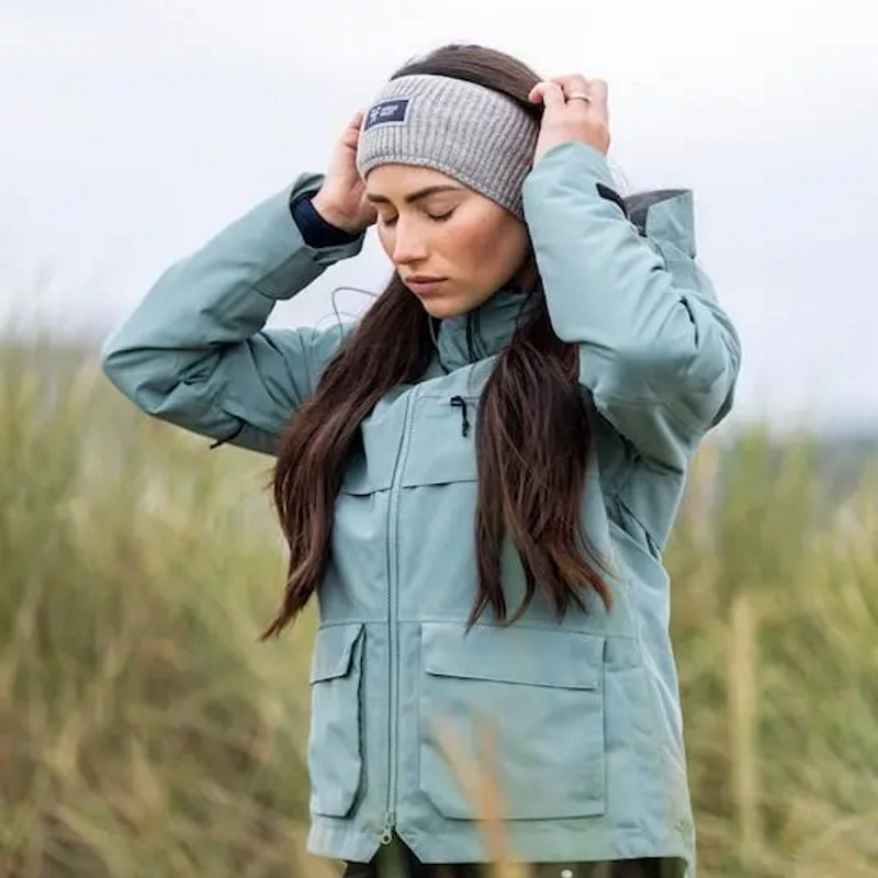 Bandeau équitation Rider Headband chaud Horse Pilot gris - Le Paturon