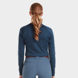 T-shirt équitation femme Winter Shirt thermique Horse Pilot marine - Le Paturon