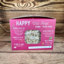 Happy Wild Respi Happy Crackers - Bloc à lécher à suspendre friandises cheval 500g Romarin menthe - Le Paturon