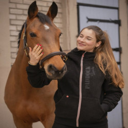 Veste équitation mixte polaire Mathis Paddock Sports Noir - Le Paturon