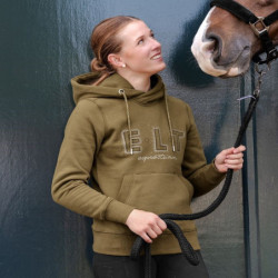 Sweat à capuche équitation femme Rio Elt Vert - Le Paturon