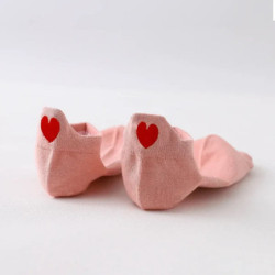 Socquettes motifs petits coeurs Tites Chaussettes Rose - Le Paturon