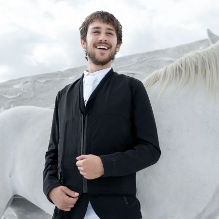 Gilet airbag cavalier Safefit Seaver équitation noir - Le Paturon