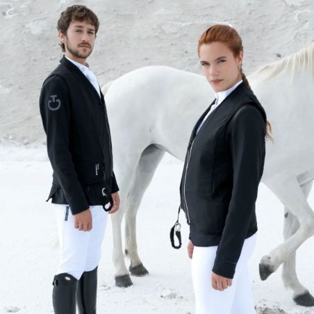 Gilet airbag cavalier Safefit Seaver équitation noir - Le Paturon