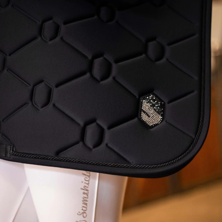 Tapis cheval Spineshield Swarovski Samshield noir - Le Paturon