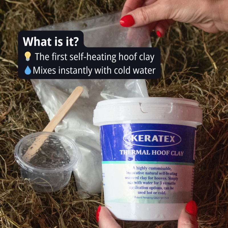 Thermal Hoof Clay Keratex - Argile sabot cheval auto-chauffante - Le Paturon