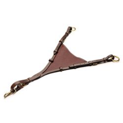 Fourchette de martingale cheval pleine souple HFI Master brun - Le Paturon
