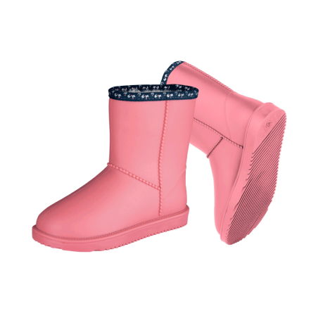 Boots écurie enfant hiver Rainless ELT rose cœur - Le Paturon