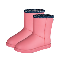 Boots écurie enfant hiver Rainless ELT rose cœur - Le Paturon