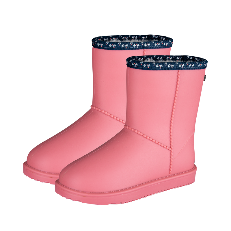 Boots écurie enfant hiver Rainless ELT rose cœur - Le Paturon