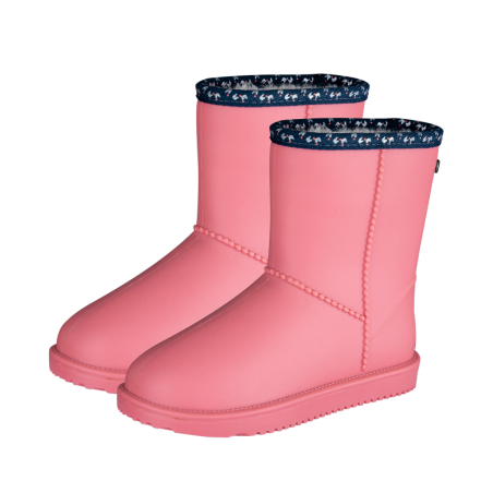 Boots écurie enfant hiver Rainless ELT rose cœur - Le Paturon