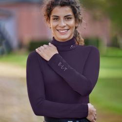 Pull équitation femme Col roulé Madison ELT violet - Le Paturon