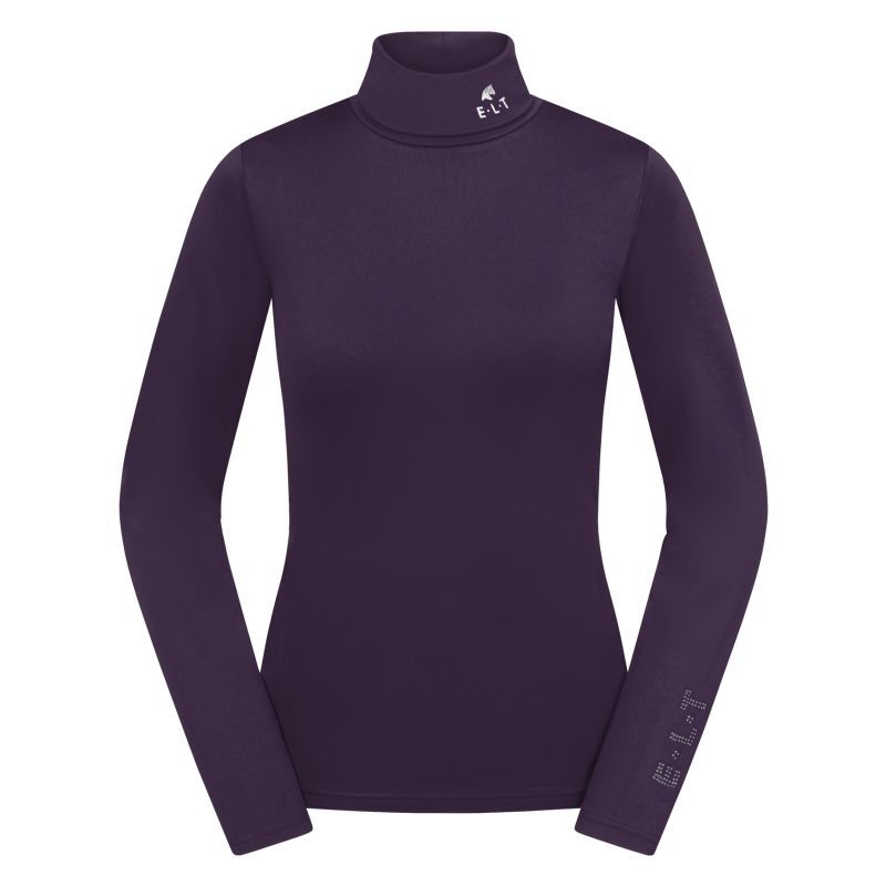 Pull équitation femme Col roulé Madison ELT violet - Le Paturon