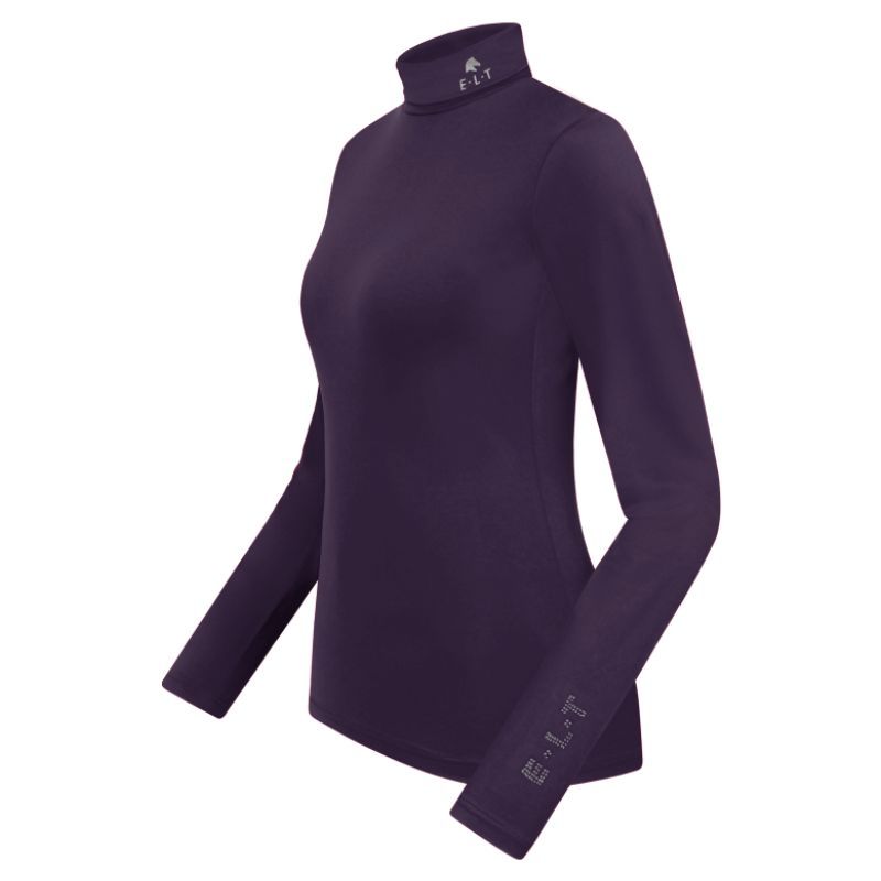 Pull équitation femme Col roulé Madison ELT violet - Le Paturon