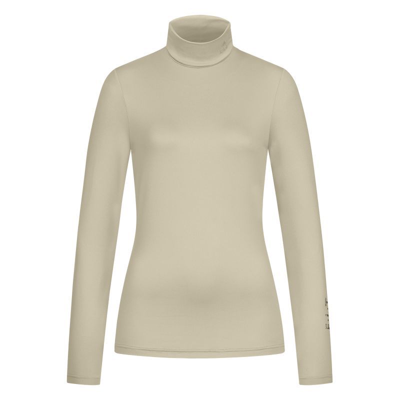 Pull équitation femme Col roulé Madison ELT beige - Le Paturon