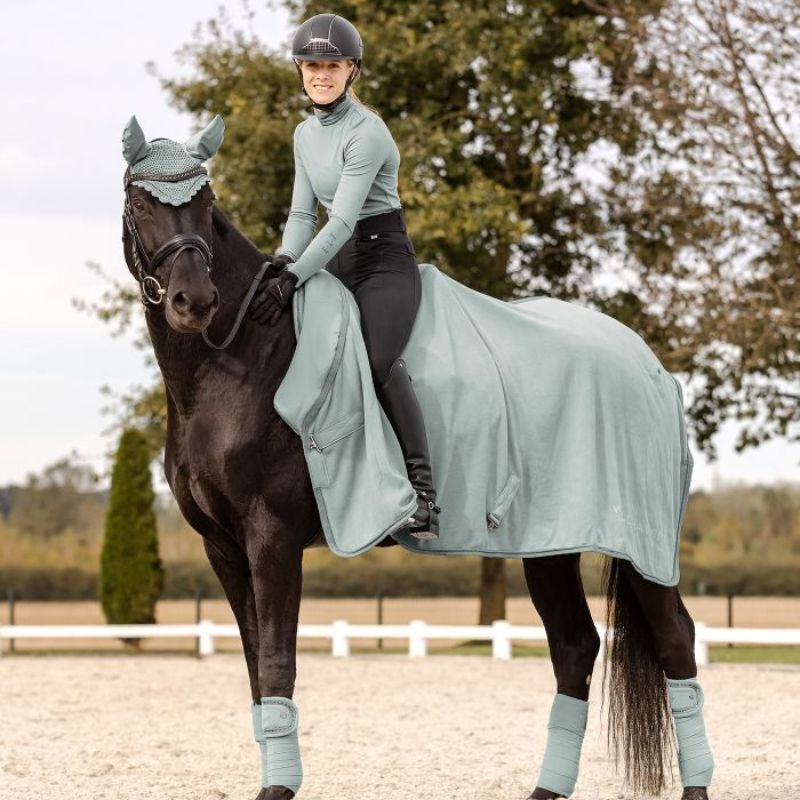 Pull équitation femme Col roulé Madison ELT bleu - Le Paturon