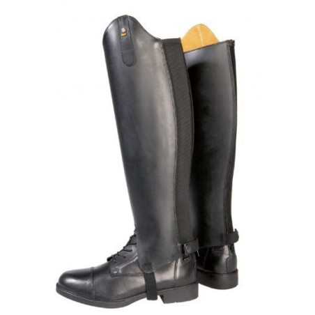 Mini-chaps équitation en cuir lisse Professional Elt - Le Paturon