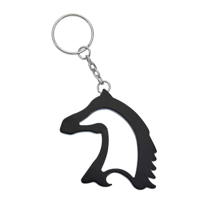 Porte clés tête de cheval noir - Le Paturon