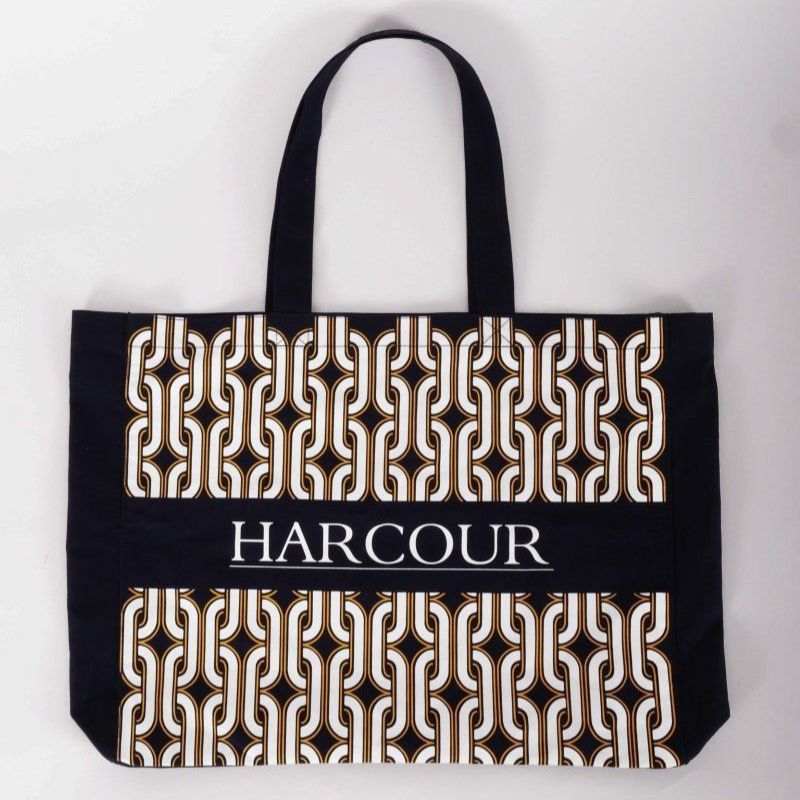 Sac équitation Totebag Bertille Harcour unique marine jaune or - Le Paturon