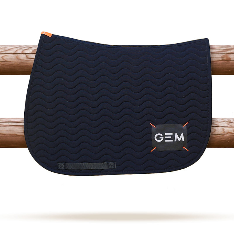 Tapis cheval Touc Touc Obstacle GEM bleu marine - Le Paturon