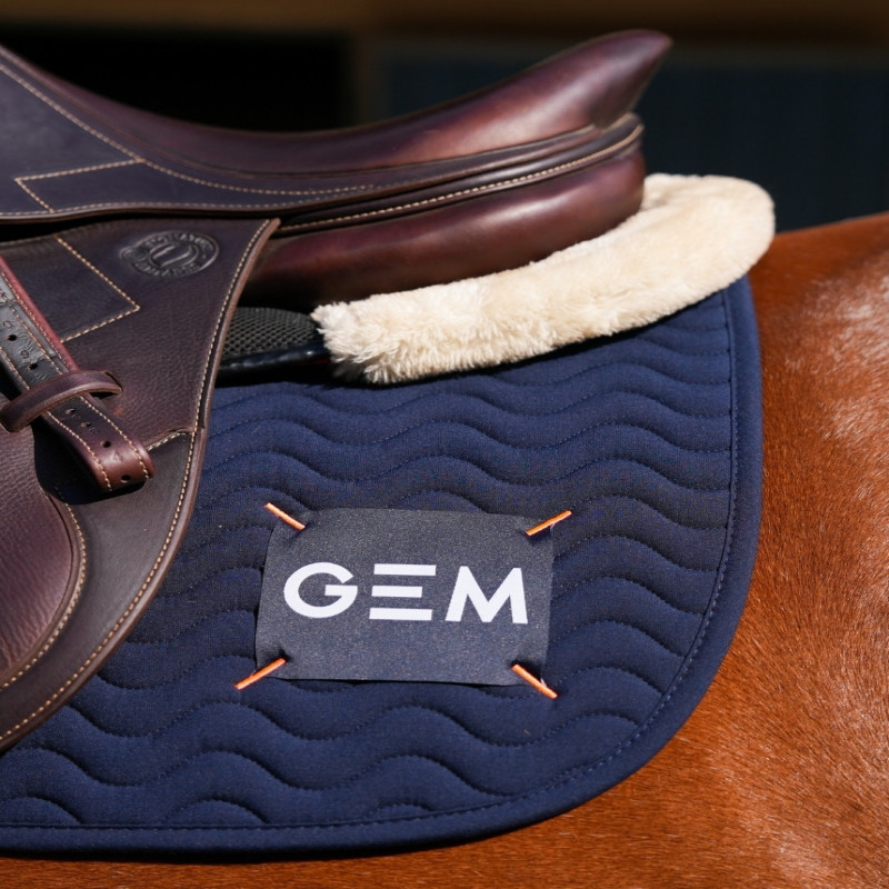 Tapis cheval Touc Touc Obstacle GEM bleu marine - Le Paturon