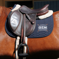 Tapis cheval Touc Touc Obstacle GEM bleu marine - Le Paturon