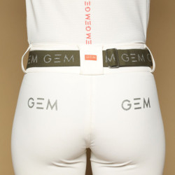 Ceinture équitation Zaza GEM kaki