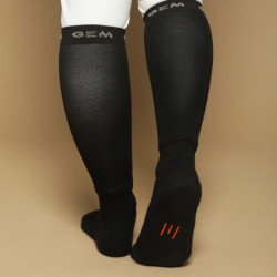 Chaussettes équitation Winter GEM noir - Le Paturon