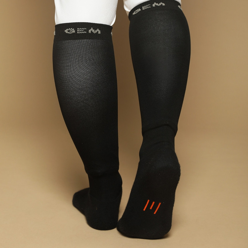 Chaussettes équitation Winter GEM noir - Le Paturon