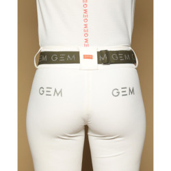 Pantalon équitation femme Cooper taille haute GEM blanc - Le Paturon
