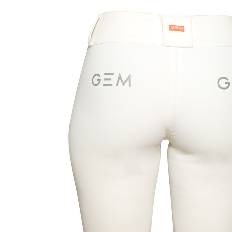 Pantalon équitation femme Cooper taille haute GEM blanc - Le Paturon