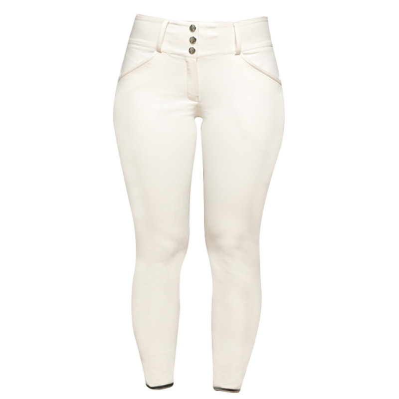 Pantalon équitation femme Cooper taille haute GEM blanc - Le Paturon