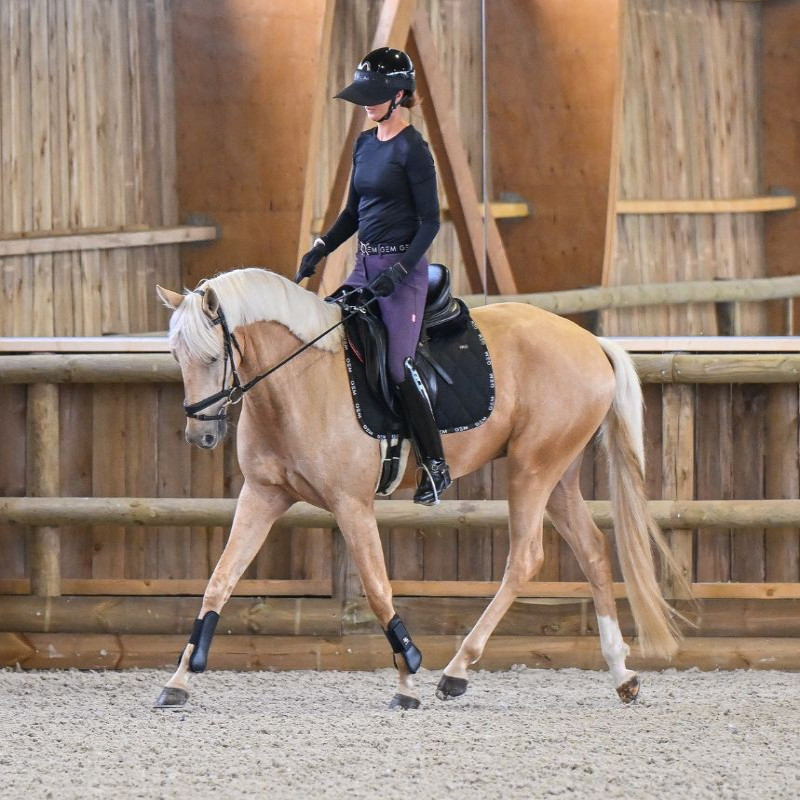 Tapis cheval Love Dressage GEM noir