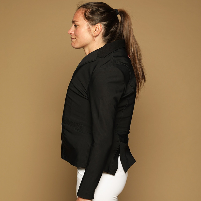 Veste de concours équitation femme Jinger GEM noir - Le Paturon