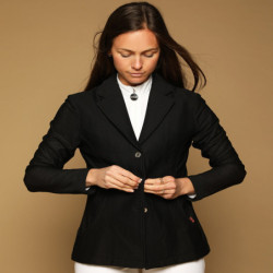 Veste de concours équitation femme Mesh GEM noir - Le Paturon