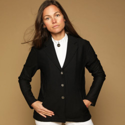 Veste de concours équitation femme Mesh GEM noir - Le Paturon