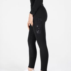 Pantalon ELT Elisa fond silicone imperméable équitation femme chaud et taille haute - Le Paturon