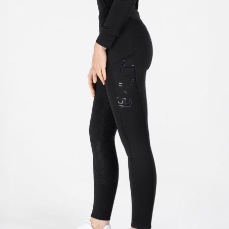 Pantalon ELT Elisa fond silicone imperméable équitation femme chaud et taille haute - Le Paturon