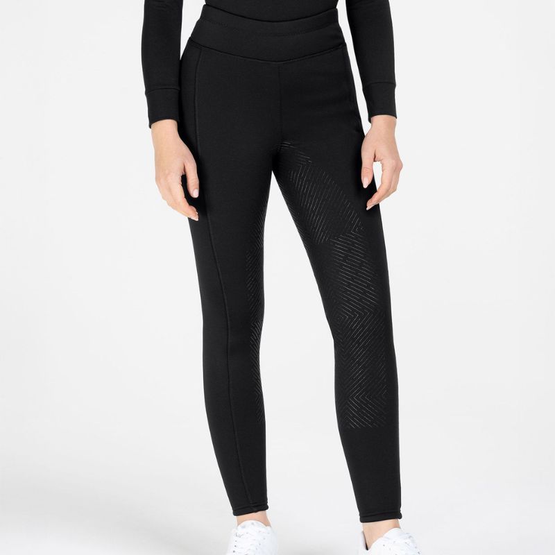 Pantalon ELT Elisa fond silicone imperméable équitation femme chaud et taille haute - Le Paturon