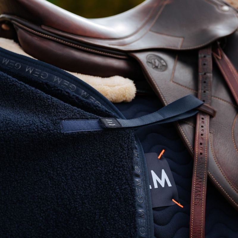 Couvre-reins cheval Tao GEM bleu marine